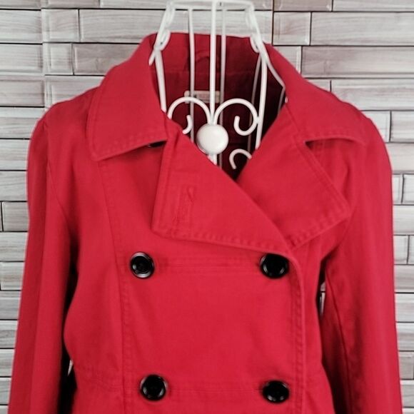 H&M red canvas jacket Juniors size 14 - Picture 2 of 12